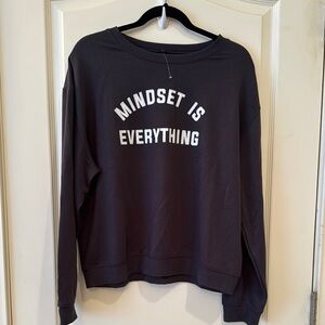 ⭐️New⭐️ without Tag-Black Graphic Sweatshirt - Mindset Is Everything